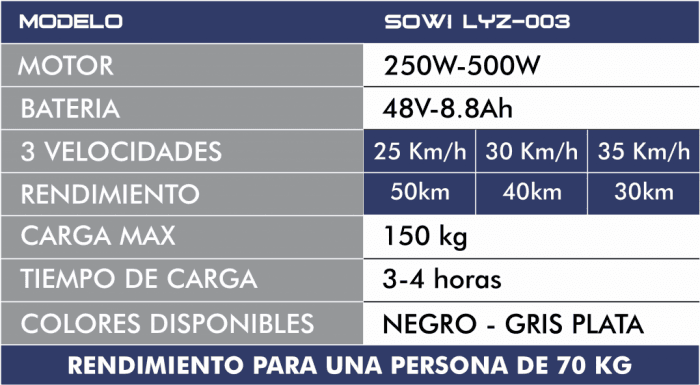 BICICLETA — ficha técnica